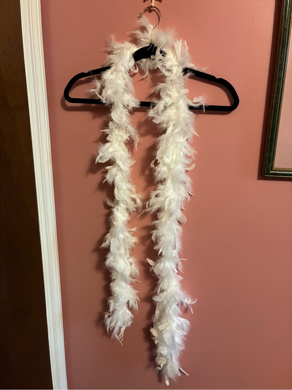 White Feather Boa Scarf - Women's Feather Wrap